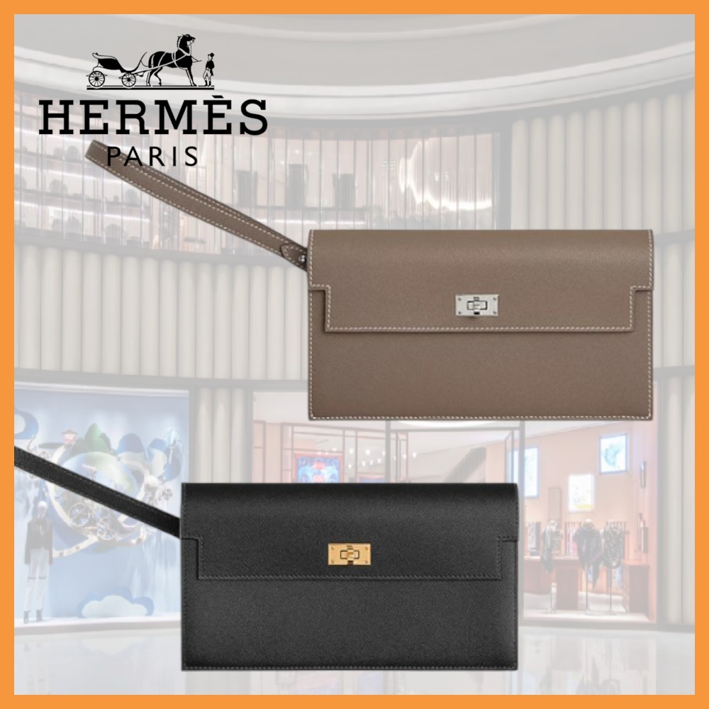 【スマホもOK♡】HERMES ケリーポケット 長財布