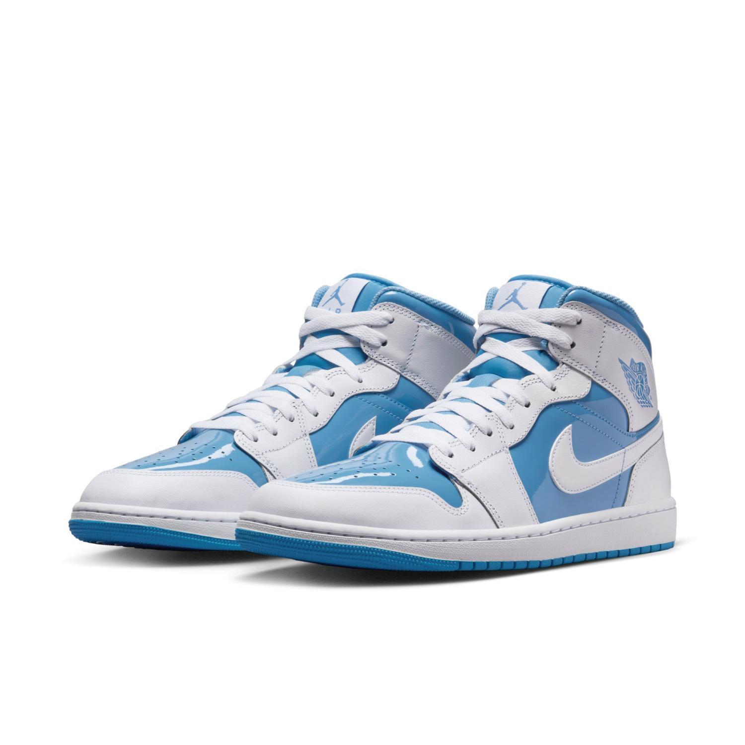 国内配送 NIKE AIR JORDAN 1 MID SE WHITE/LEGEND BLUE