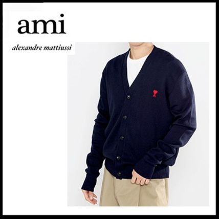海外ブランドアウトレット通 AMI ネイビー（紺）系 PARIS(アミ カーディガン(メンズ パリス) トップス