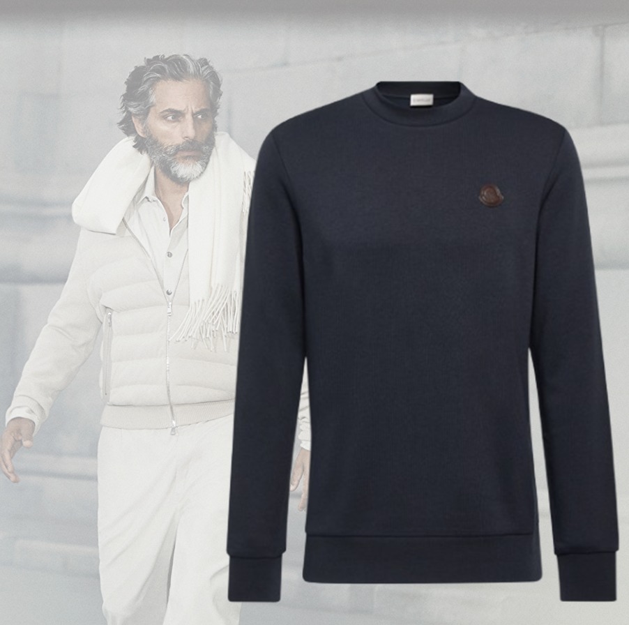 【希少】 MONCLER Cotton-blend jersey sweatshirt スウェット