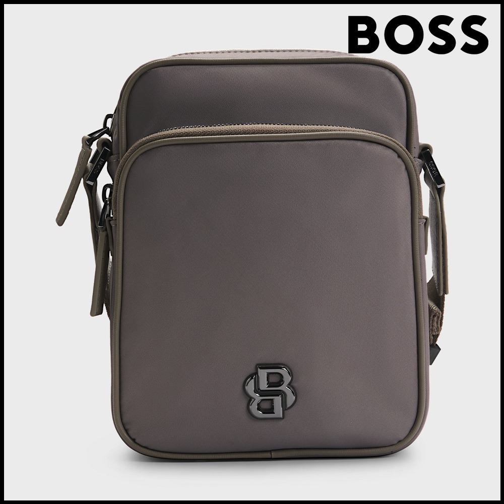 BOSS ツイル レポーターバッグ Double Bモノグラム