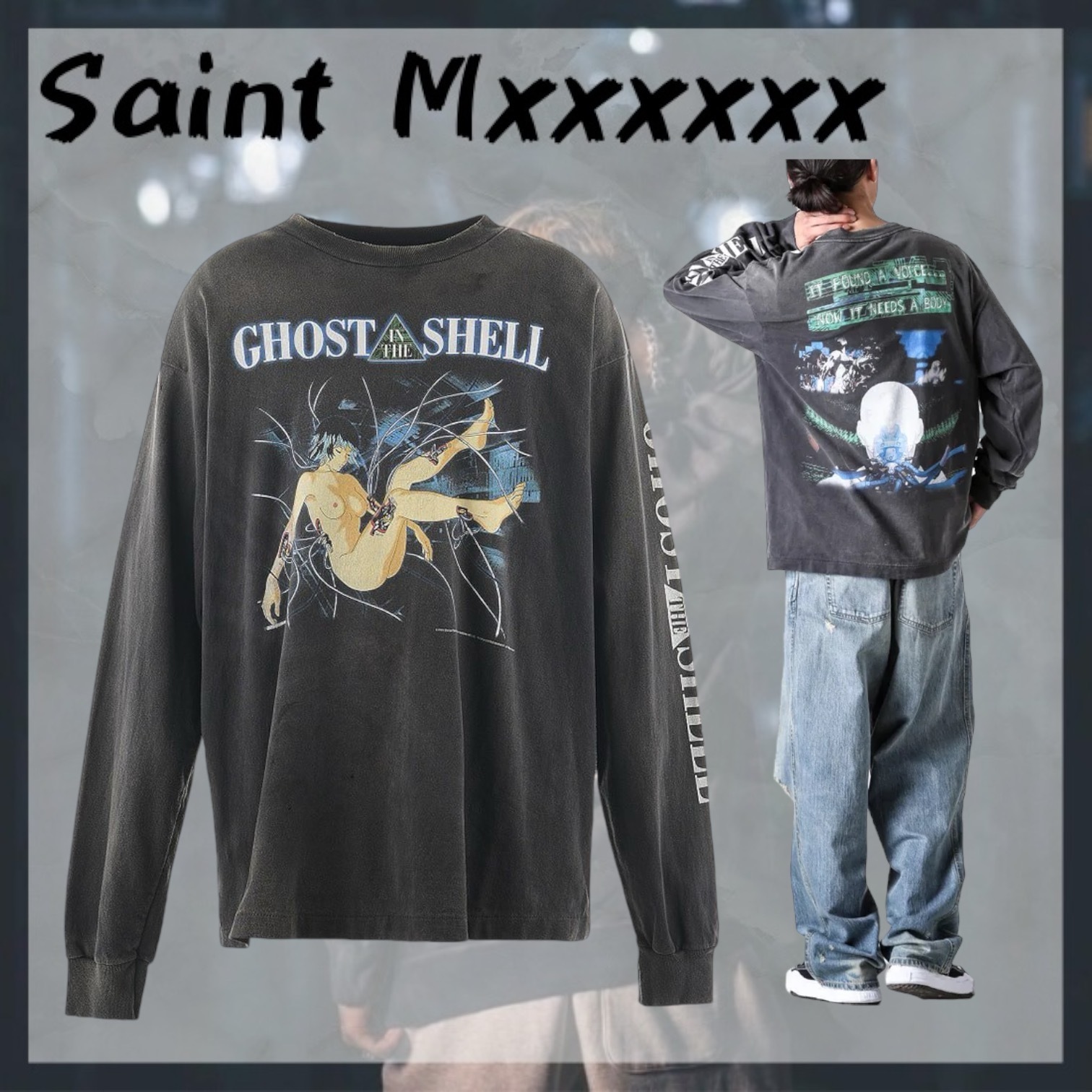 Saint Mxxxxxx☆GHOST IN THE SHELL Ilya Kuvshinov LS T-shirt