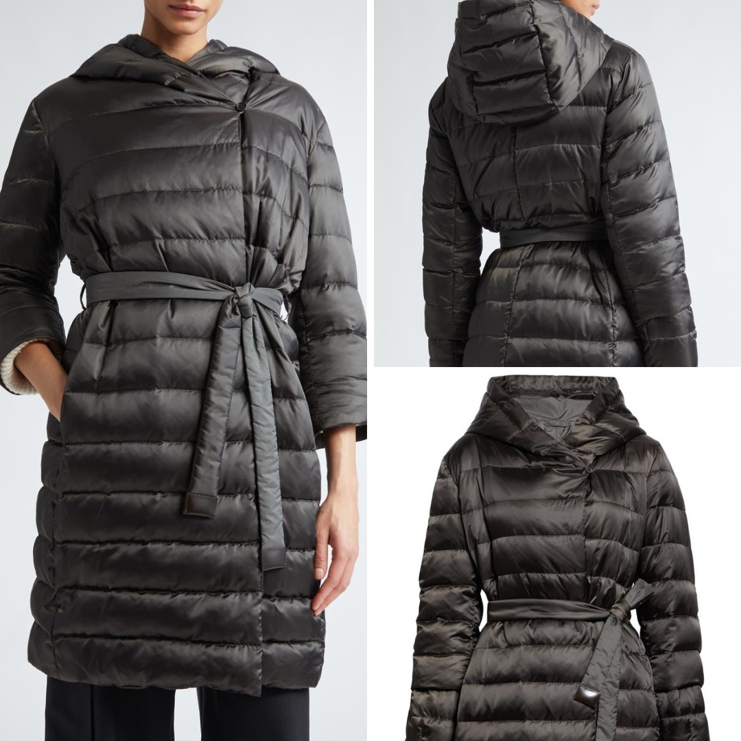 《送料無料》 Reversible down jacket in anti-drop satin NOVEF