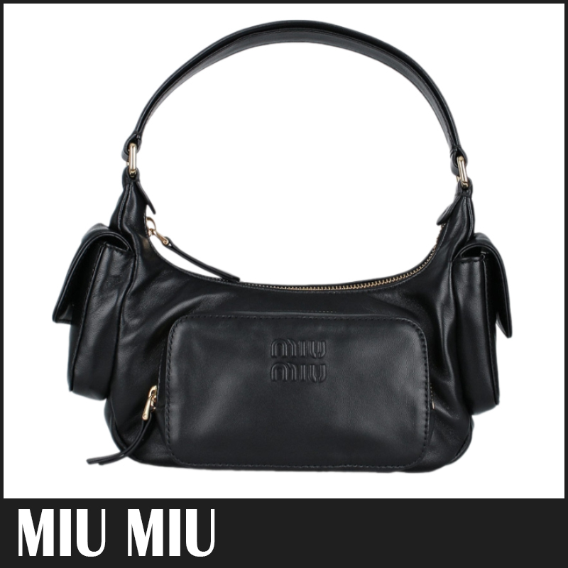 ☆送料関税込☆MiuMiu ミュウミュウ ナッパレザーポケットバッグ