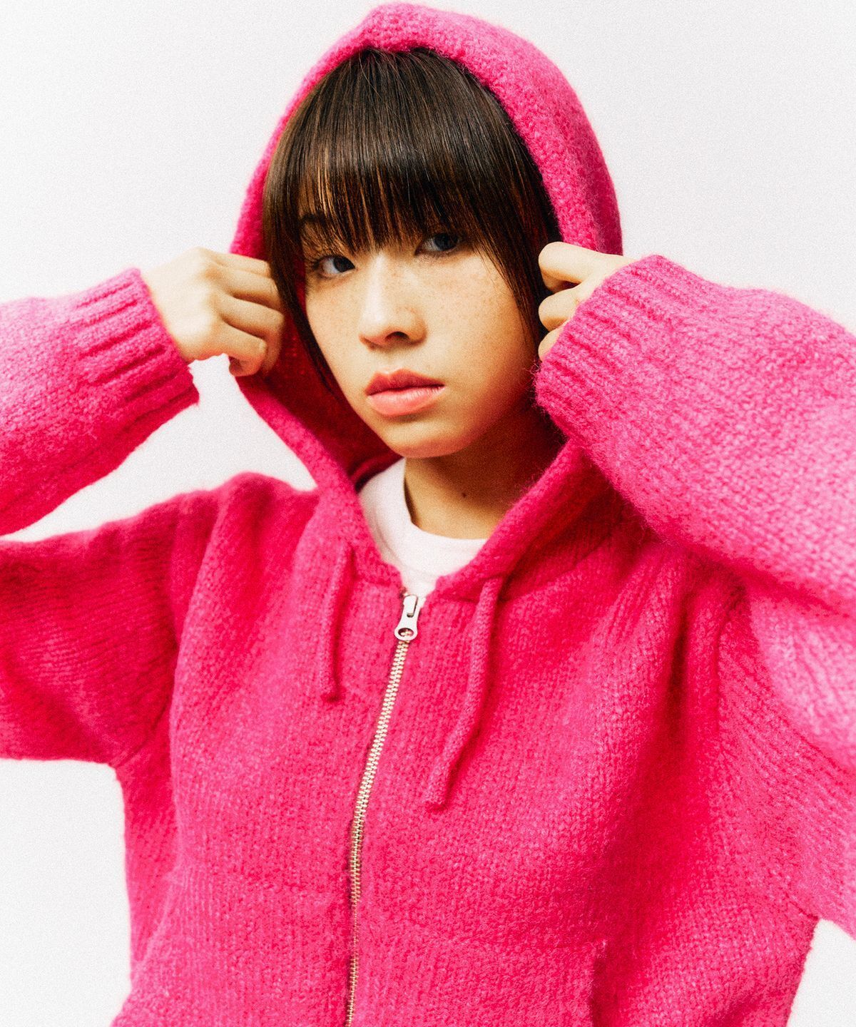 PHYPS ♥ Heart Apple Knit Hoodie /追跡付 PHYPS ♥ Heart Apple Knit Hoodie /追跡付