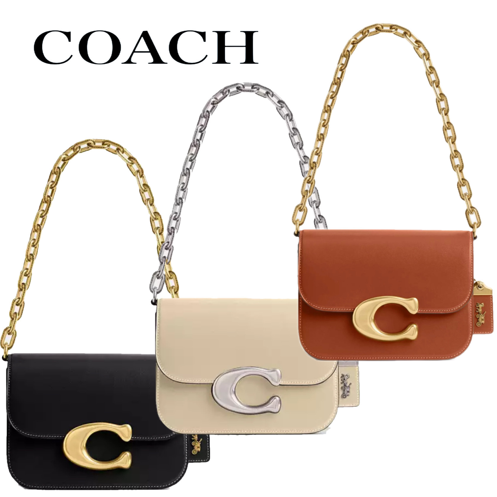 人気☆COACH アイドル バッグ ロゴ おしゃれ ギフトに最適 3色