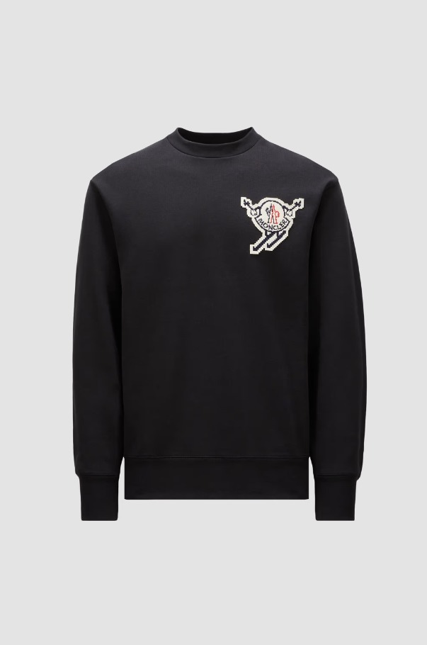 MONCLER 2024/25秋冬 スキーモチーフロゴ入り スウェットシャツ