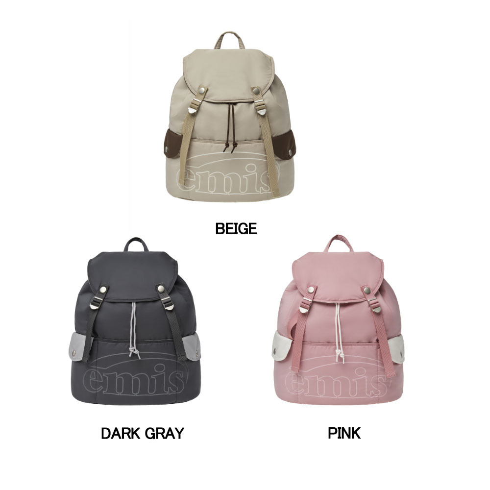 EMIS★韓国大人気 [24FW] OUT LINE LOGO BACKPACK EMIS☆韓国大人気 [24FW] OUT LINE LOGO BACKPACK