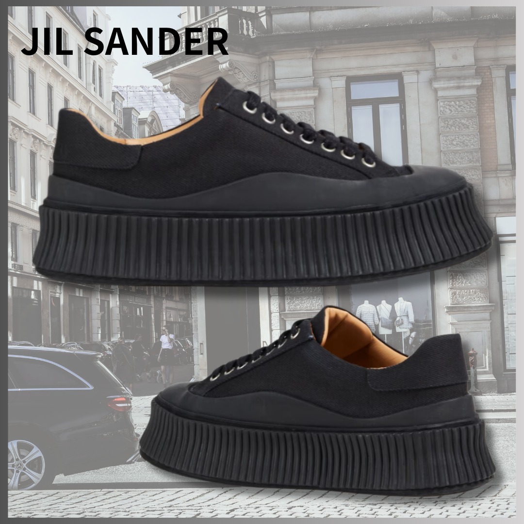 VIP価格！JIL SANDER◆ ツイル プラットフォームスニーカー