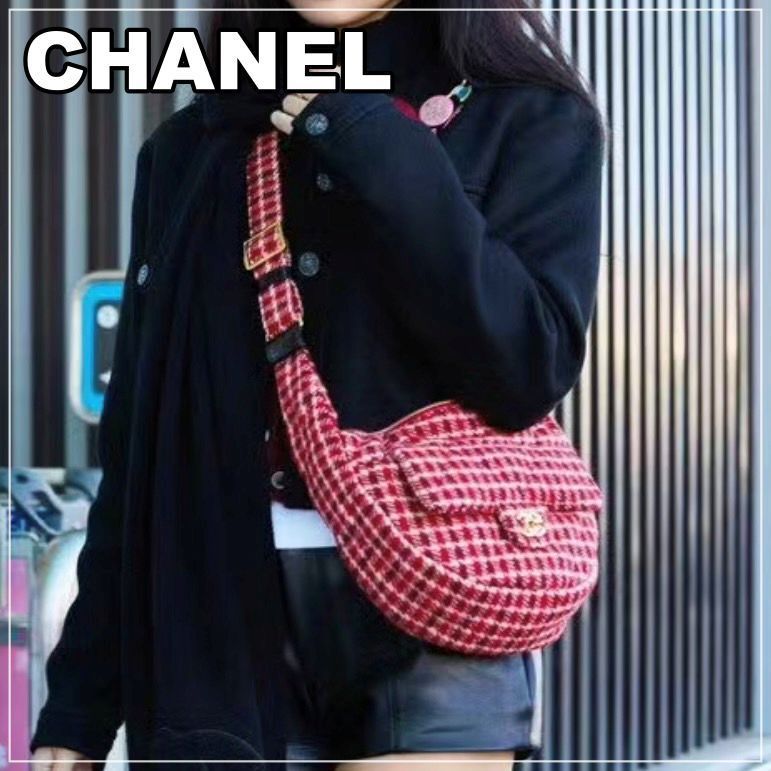 CHANEL 24N《JENNIE着用♪》チェック柄バッグ