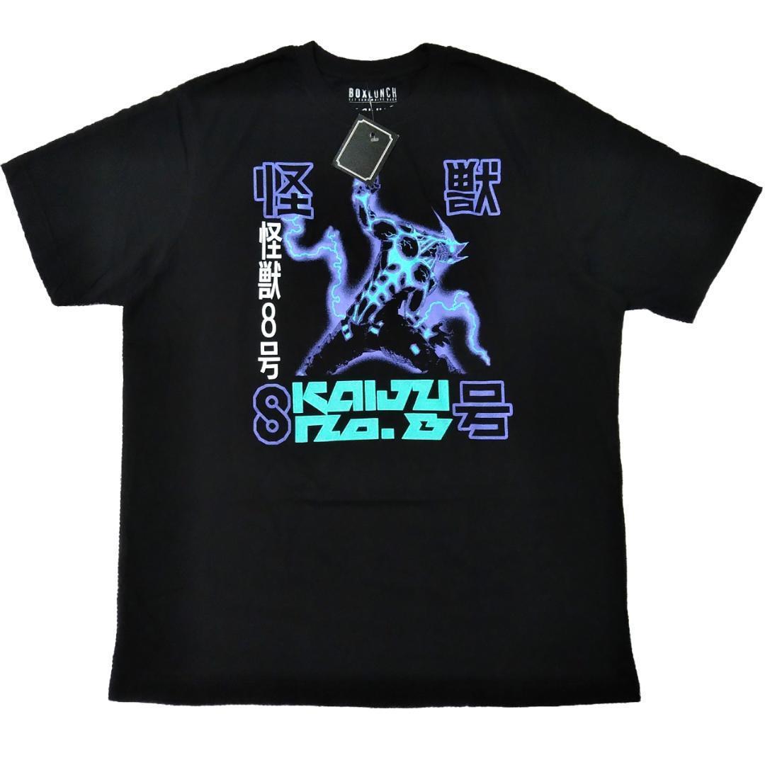 怪獣8号 Tシャツ 黒 アニメT 海外オフィシャル