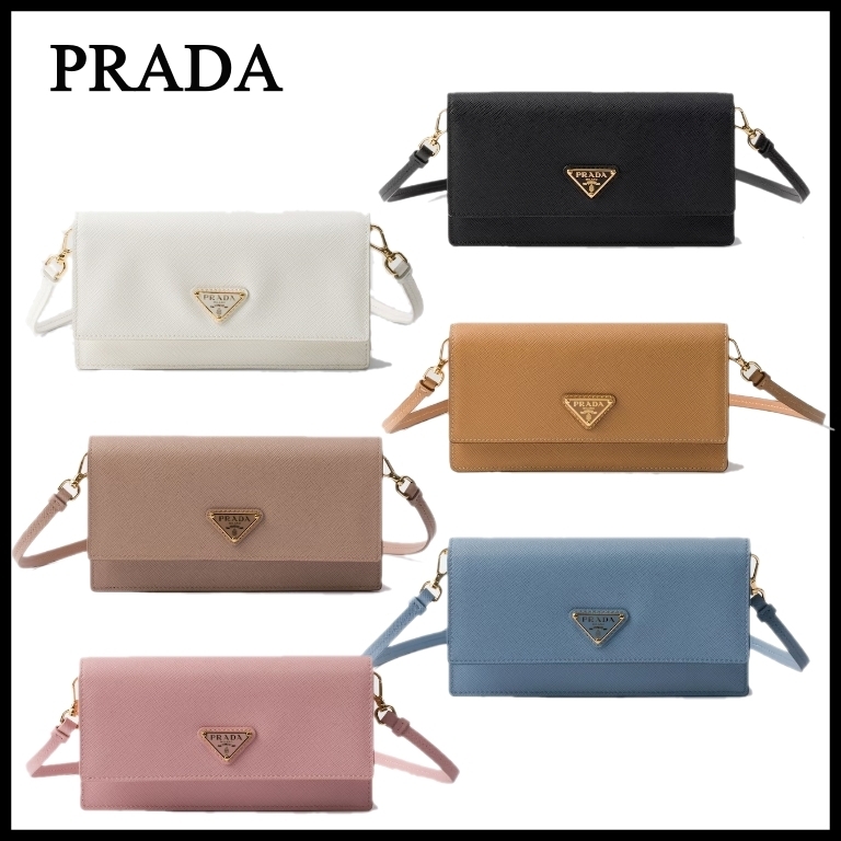 【PRADA】プラダ ロゴ サフィアーノレザー ミニバッグ