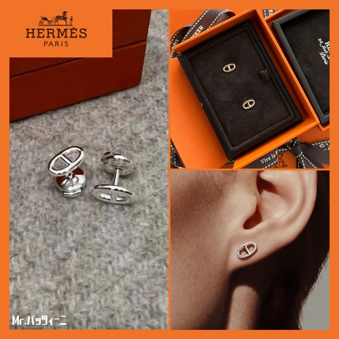 ◇洗練されたデザイン◇『HERMES』《ファランドール》 ピアス