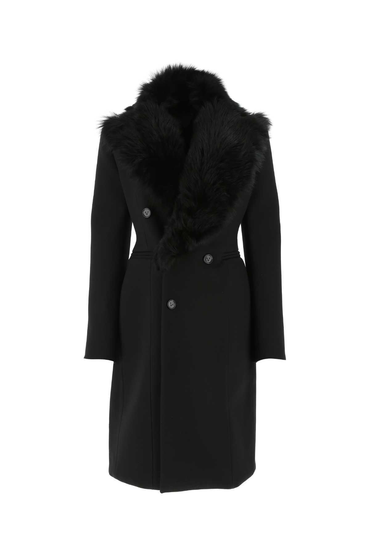 コート BOTTEGA VENETA Black Stretch Acrylic Blend Coat