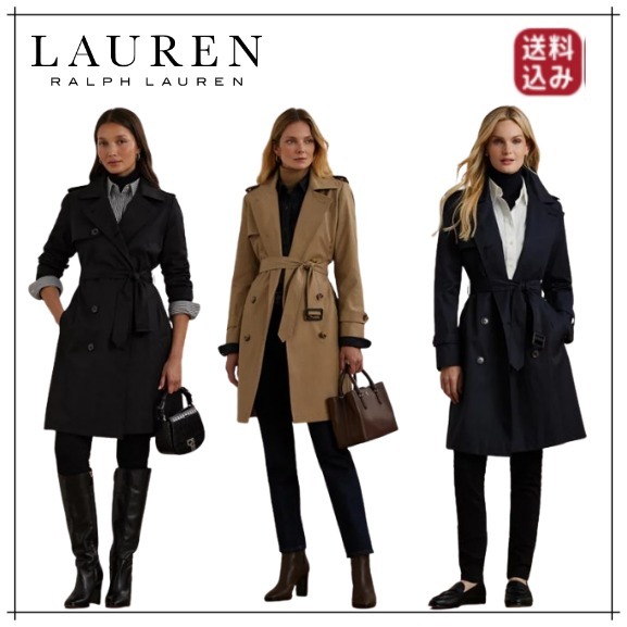 （送料込）LAUREN RALPH LAUREN 防水トレンチコート