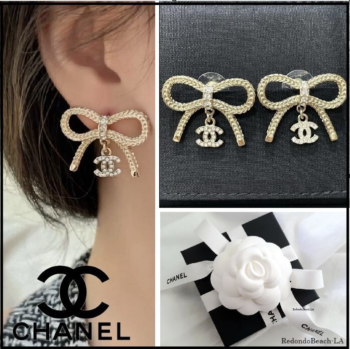 【ドレスアップに】CHANEL★DROP ピアス★24K限定