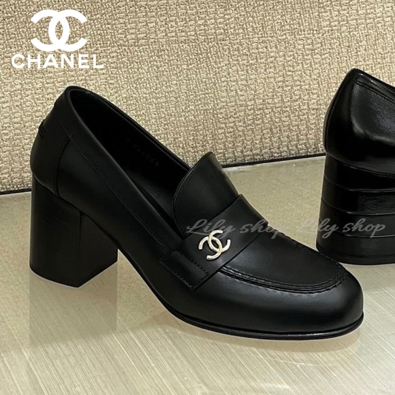 お洒落ヒールが可愛すぎる◎【CHANEL】ローファー
