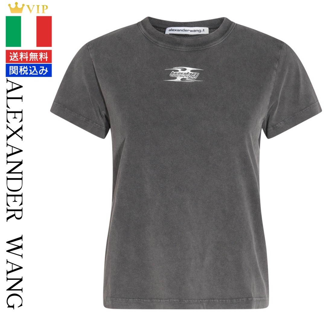 VIP【関税送料無料】希少 ALEXANDER WANG GREY COTTON T-SHIRT