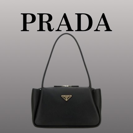 PRADA ミディアム ソフトグレインレザー バッグ