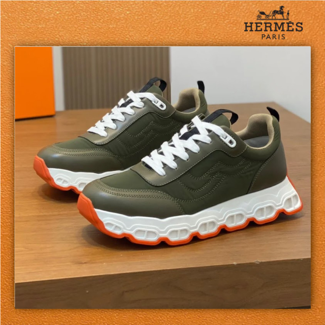 【こなれ感が一際UP】HERMES★ジャストスニーカー メッシュが爽やか】エルメス スニーカージェット (HERMES