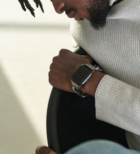 ★日本未入荷★SILVER TAG Apple Watchストラップ★送料・関税込 日本未入荷☆SILVER TAG☆Apple Watchメタルチェーンストラップ