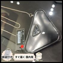【完売必至】プラダ■トライアングルロゴ チェーンウォレット