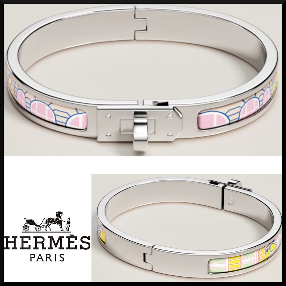 25新作 HERMES エナメルブレスレット ミニクリックケリー