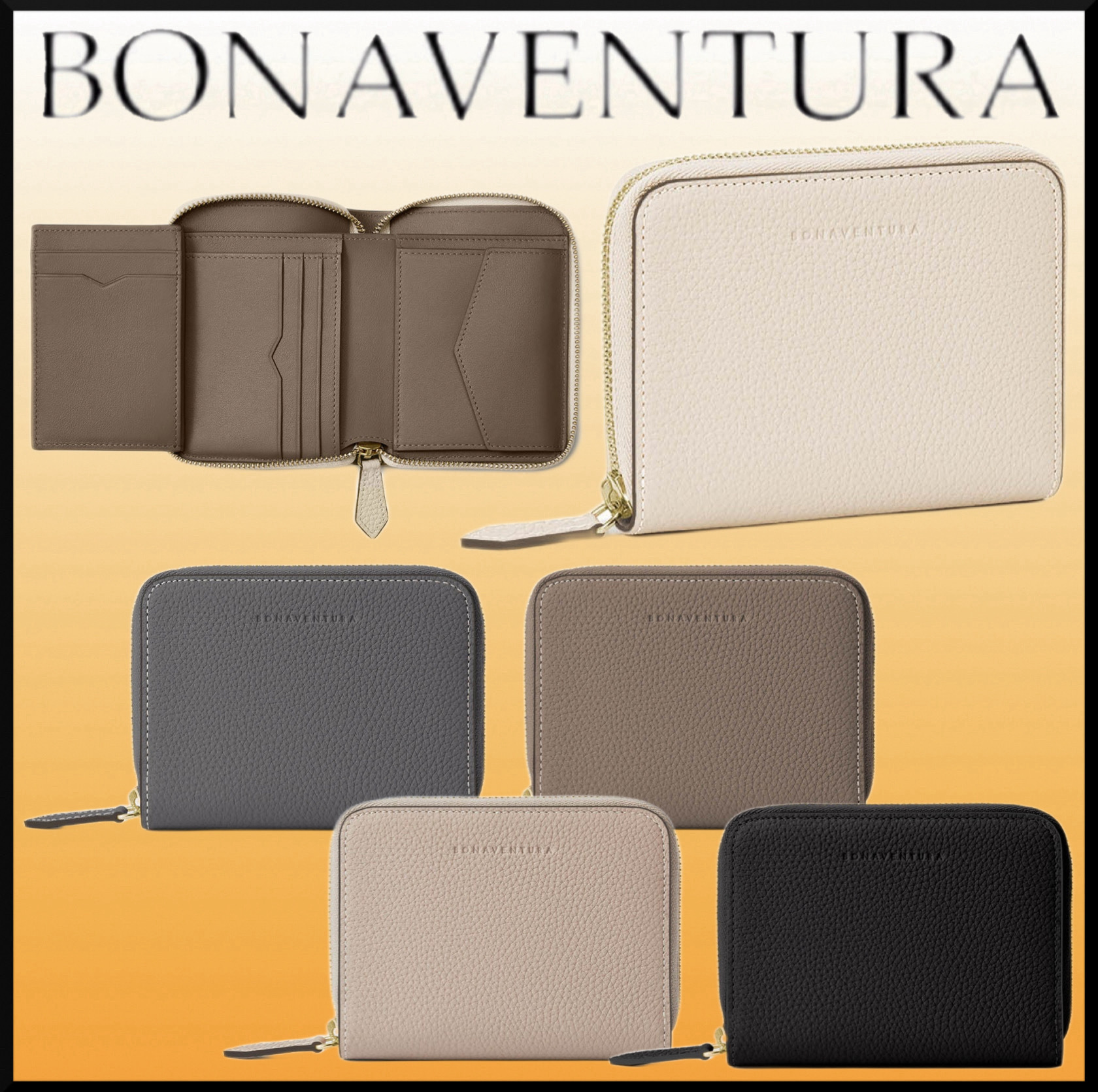 人気★BONAVENTURA ミディアムファンクショナルジップウォレット