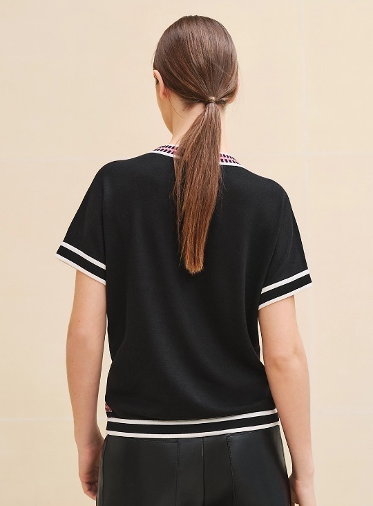 おしゃれ♪【HERMES】ツイルレーヌ・ショートスリーブニット