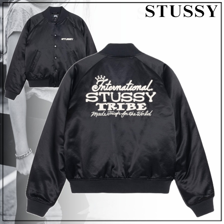 【STUSSY】SOUVENIR JACKET ☆ チェーンステッチ アートワーク