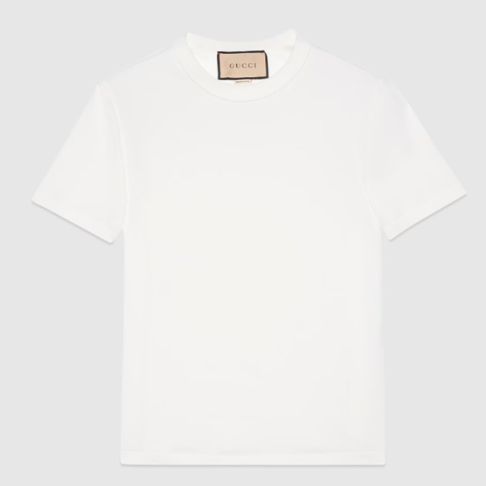 GUCCI《ロゴTシャツ》コットンジャージー アイボリーDHL 直営店
