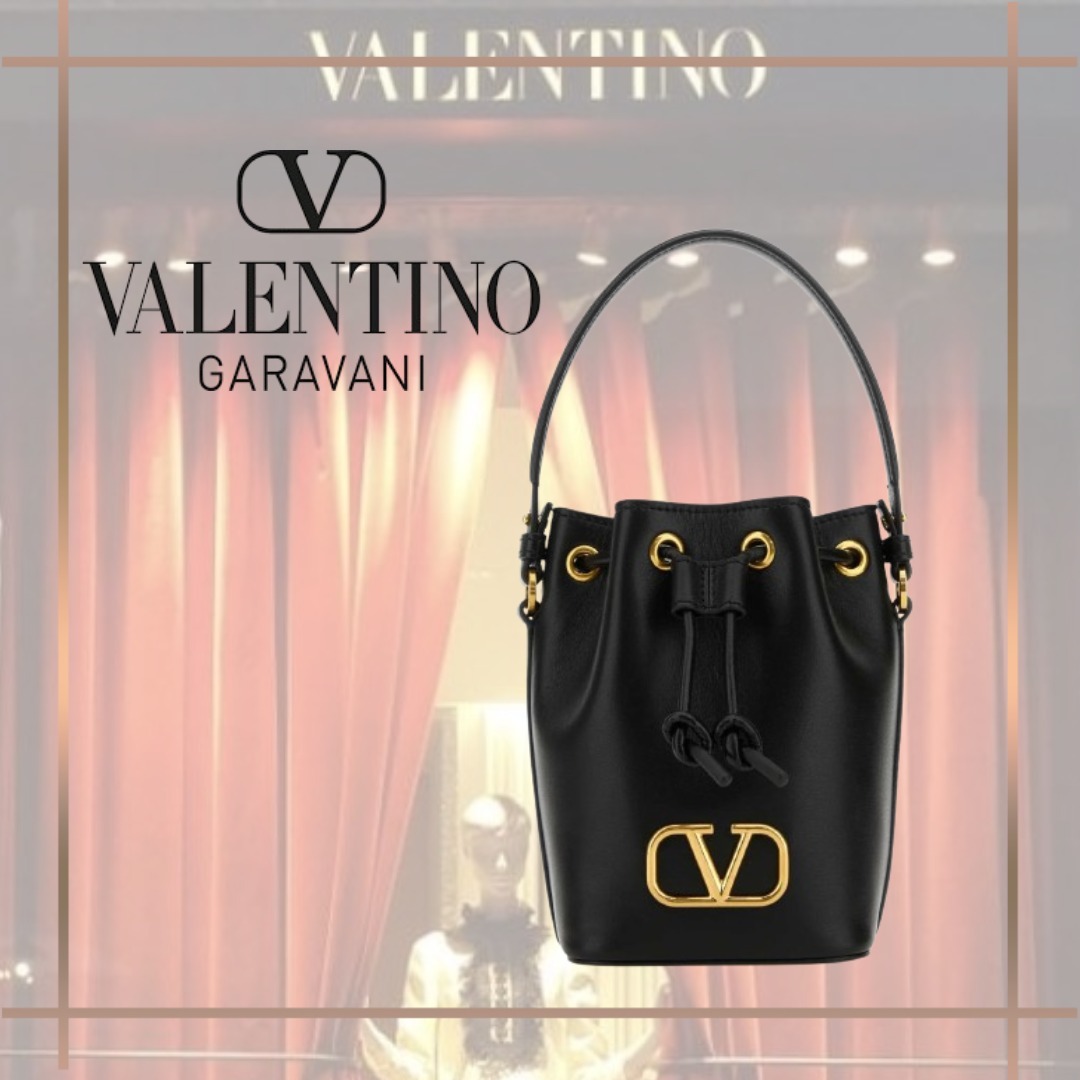 オススメ☆【VALENTINO】Vロゴ シグネチャーミニ バケットバッグ