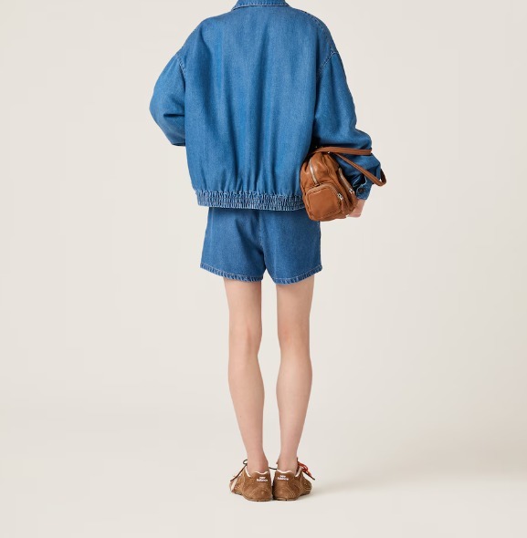 ◇完売必至◇【MiuMiu】デニム バミューダショーツ