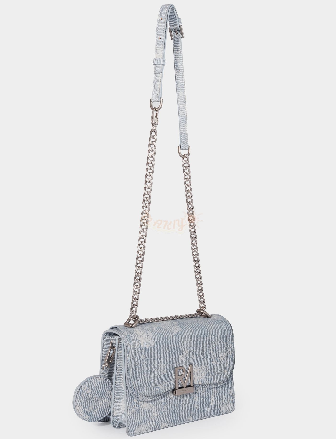送料込☆ROBINMAY☆Elly雙層斜背包(丹寧復古版)☆デニム風 BAG
