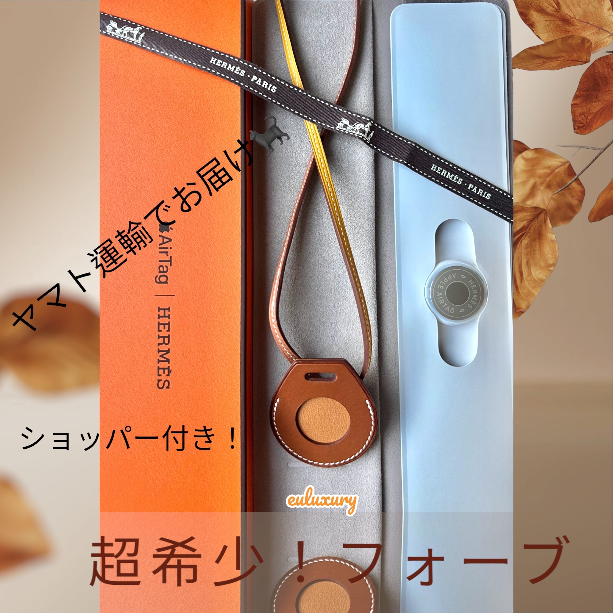 Apple AirTag Hermes バッグアクセサリー ショッパー付き