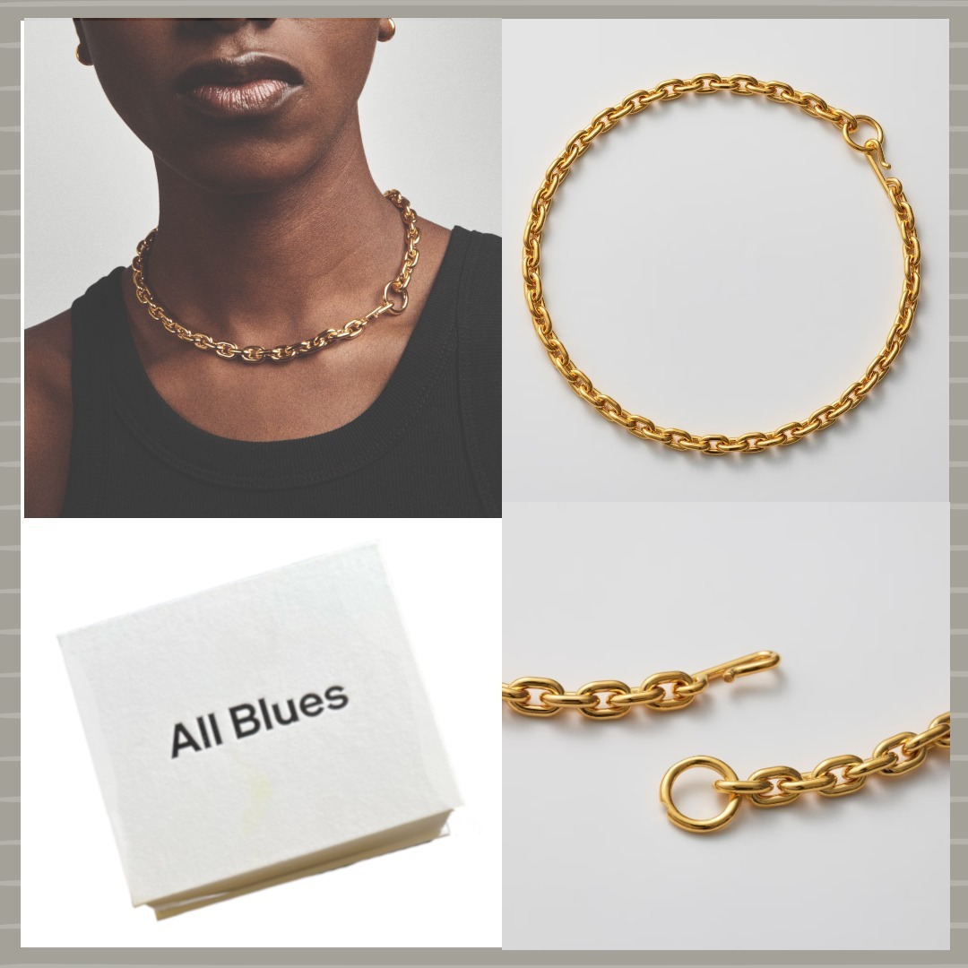 【All Blues】Standard Mid ネックレス ゴールド/ 48㎝