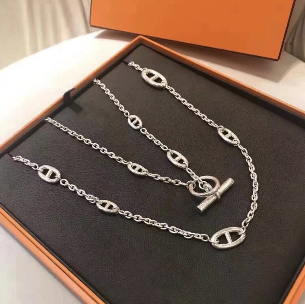 ◇大人気◇『HERMES』《ファランドール》 ロングネックレス 80