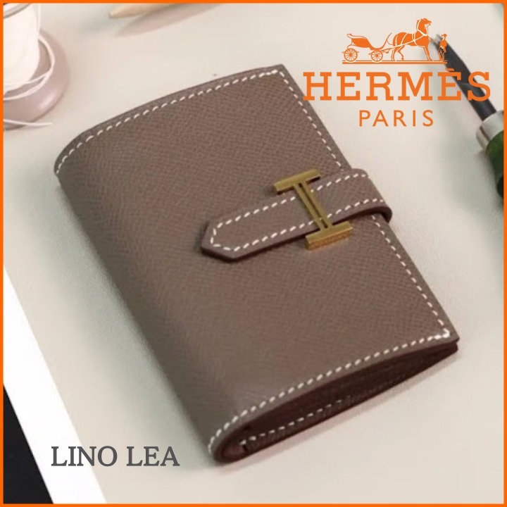 《定番♡》HERMES ベアン ミニ財布 Etoupe