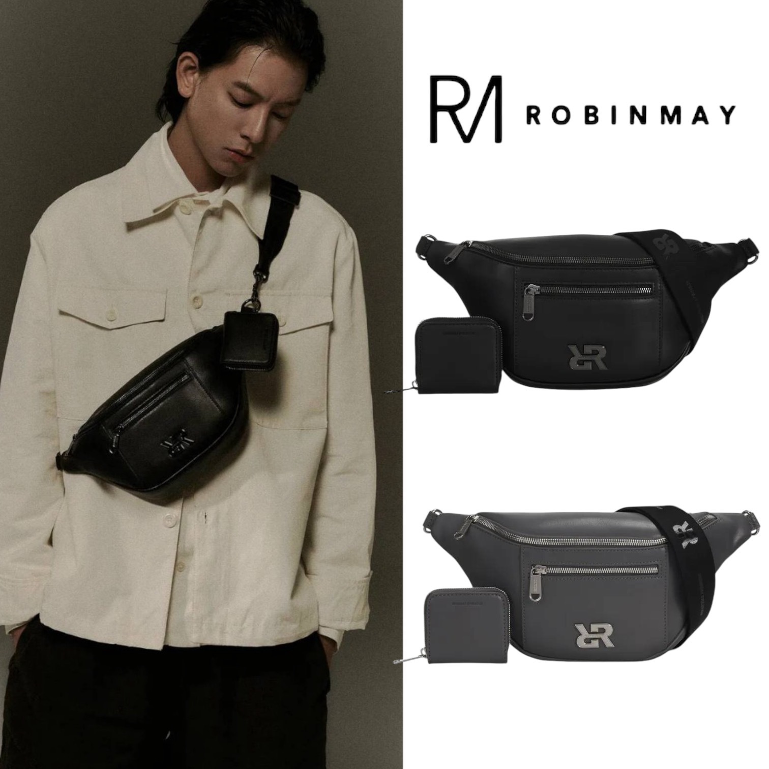 ★ROBINMAY 洛特胸包 ウエスト ロゴ ショルダーバッグ/送料込