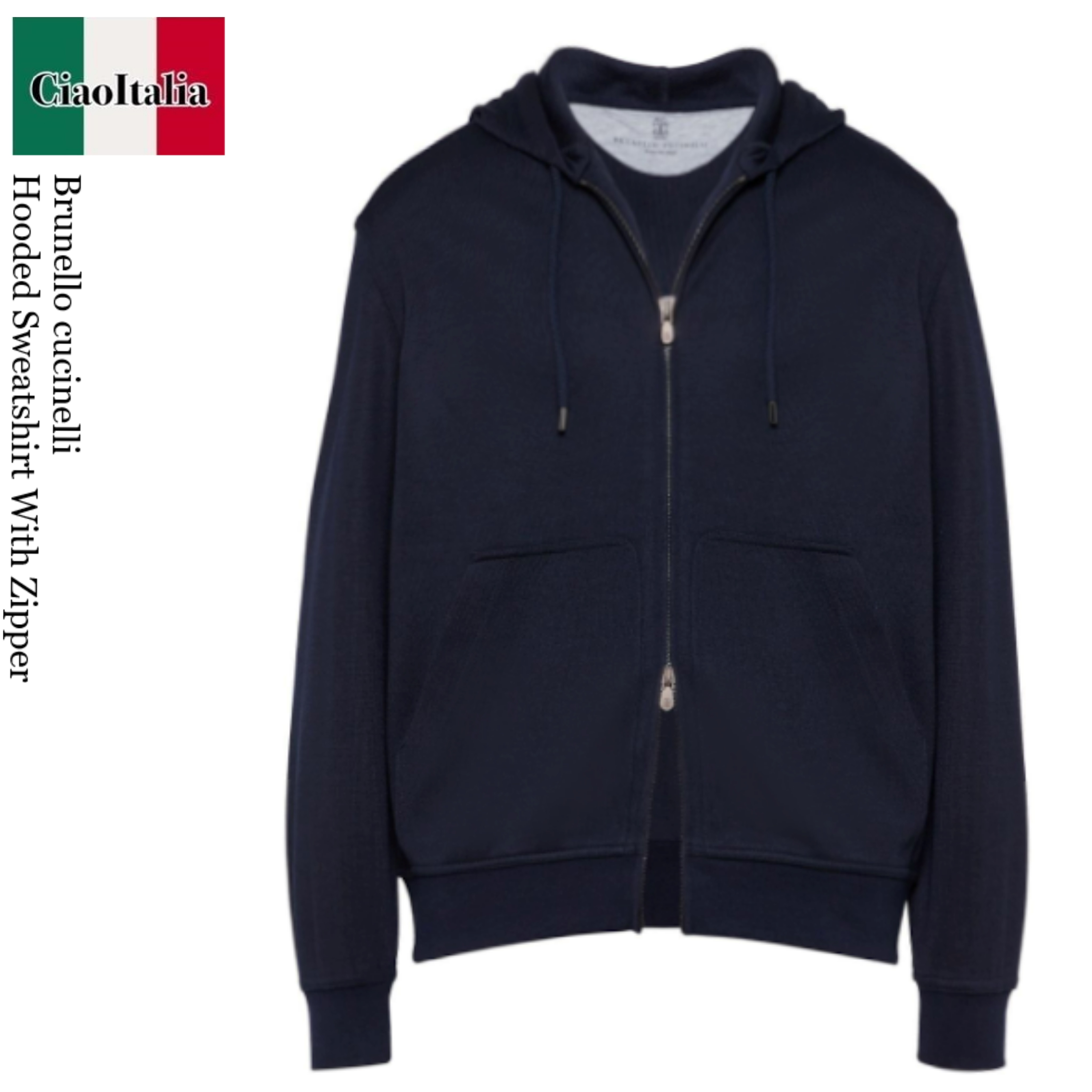 パーカー・フーディ Brunello Cucinelli Hooded Sweatshirt With Zipper