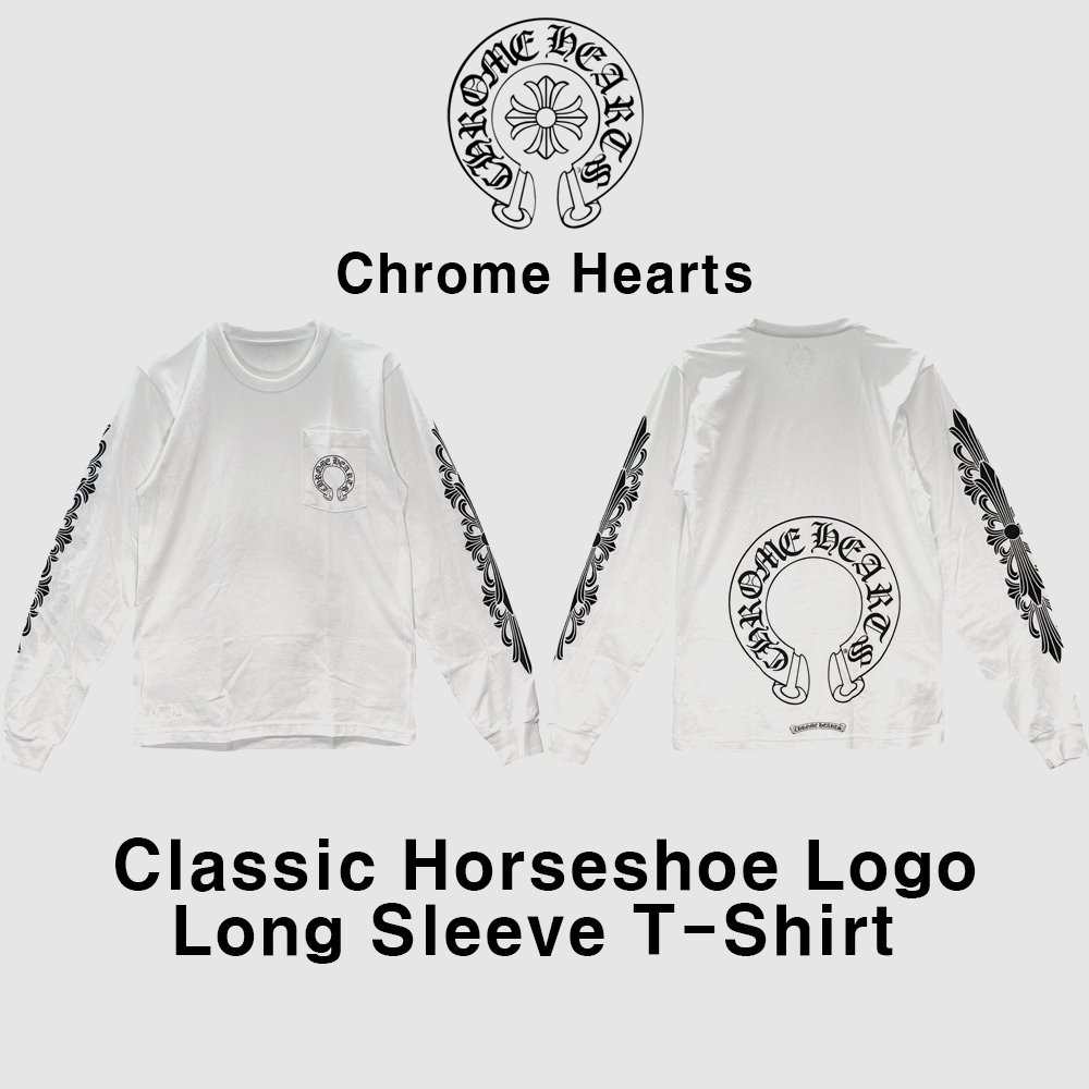 【クロムハーツ】Chrome Hearts Horseshoe Long Sleeve T-Shirt