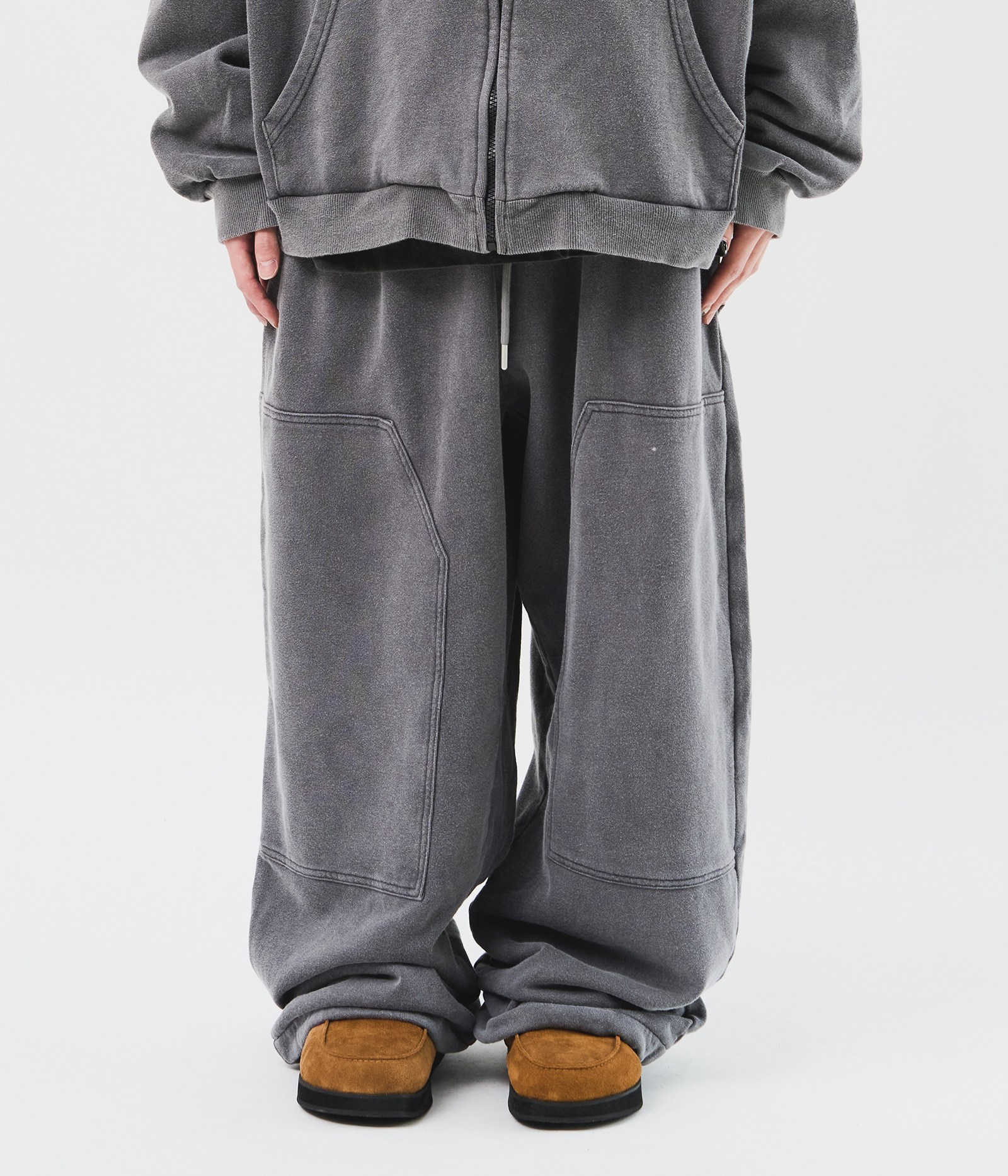 【HI FI FNK】Nerv Pigment Wide Pants HI FI FNK】Nerv Pigment Wide Pants