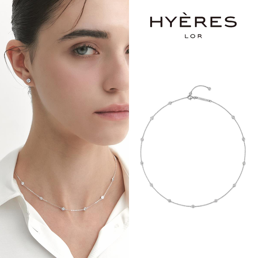 正規品/関税込【HYERES LOR】Essence Tennis Station Necklace