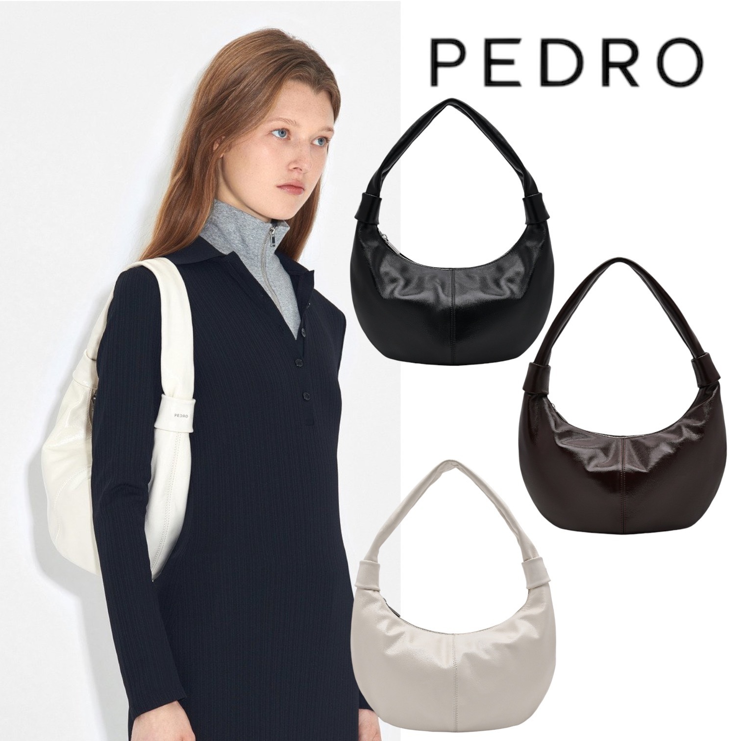 ★PEDRO★Icon Leather Hobo Bag ホーボバック/送料込