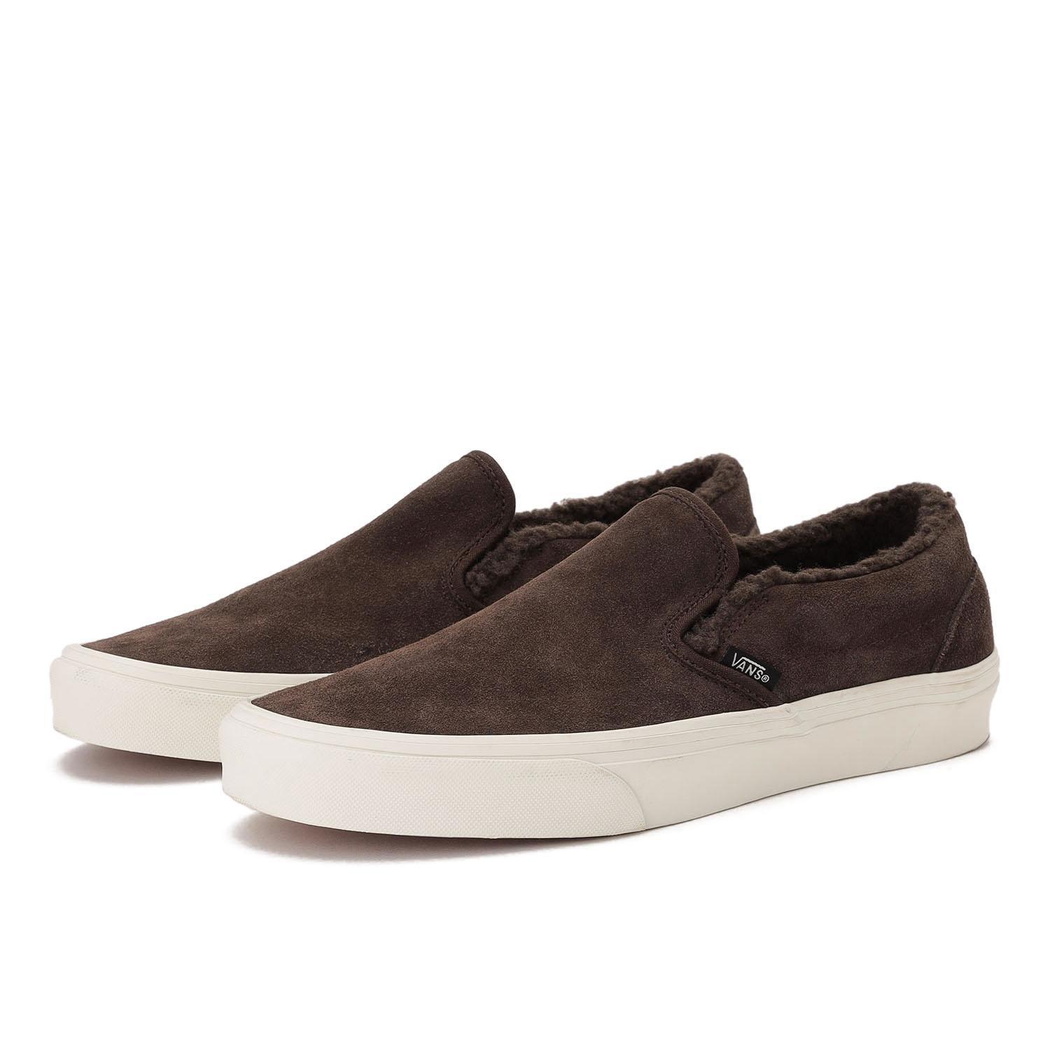 国内配送 VANS CLASSIC SLIP-ON SHERPA BROWN