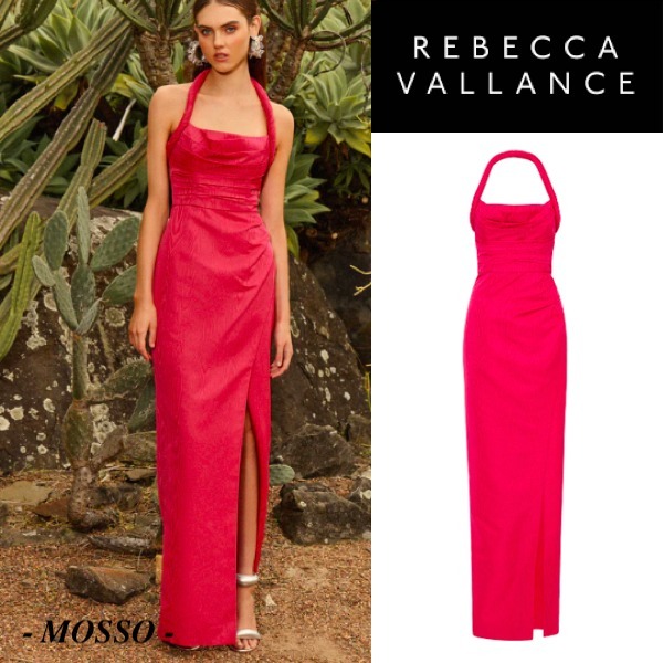 【REBECCA VALLANCE】TAHLIA GOWN ホルターネック ガウン