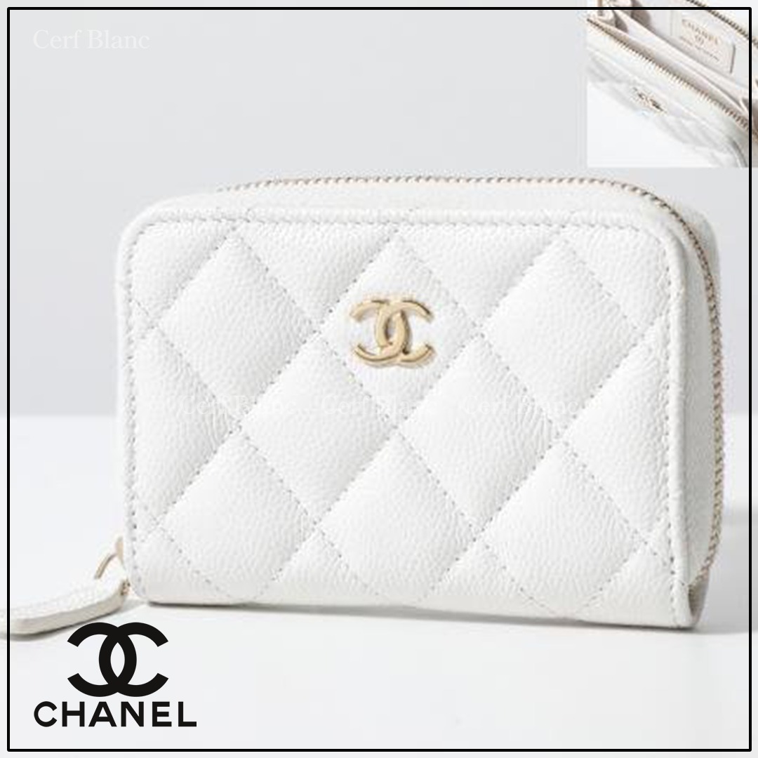 レア色【CHANEL】クラシック ジップ コインパース