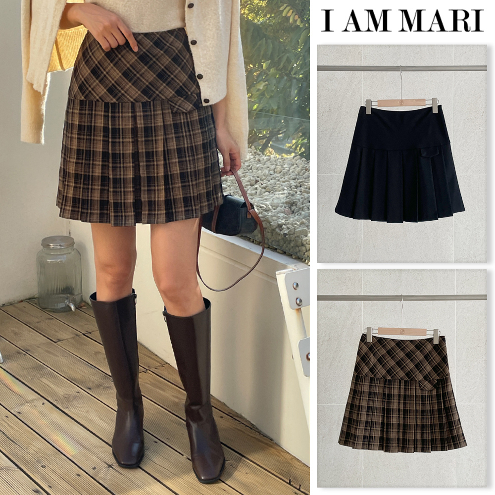 【I AM MARI】F/W Lorid Pleated Skirt Pants