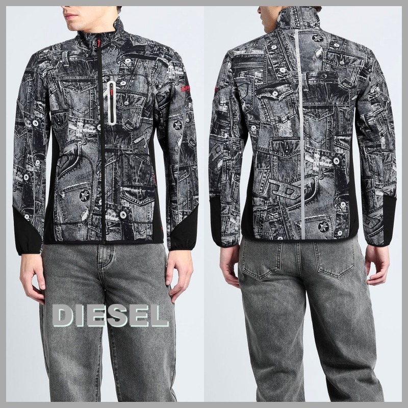 【DIESEL】 ロゴ ジップ スウェット 長袖 *送料/関税込み*