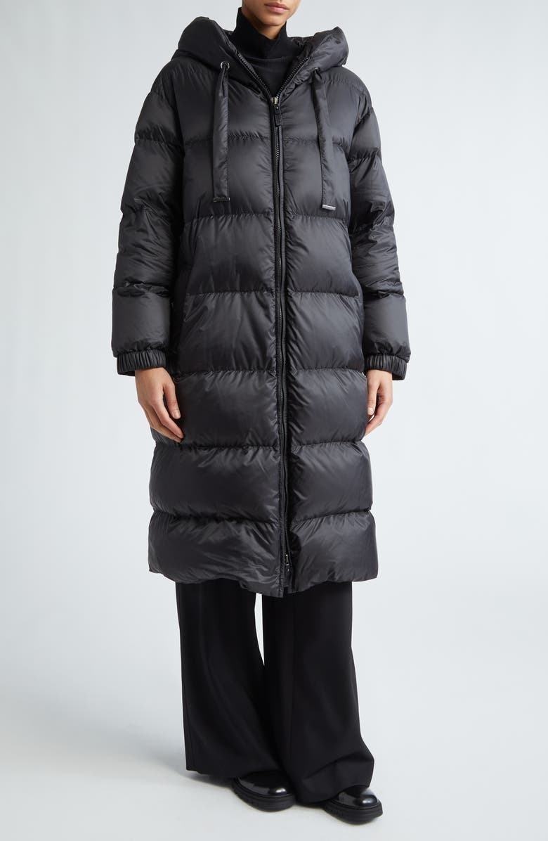 《送料無料》 Long parka in water-repellent canvas SEIPA